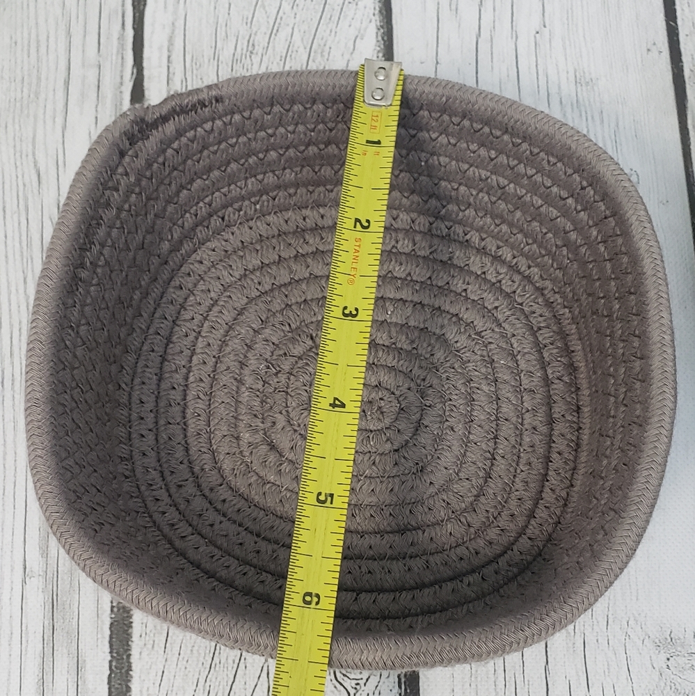 2 Cotton Rope Storage Baskets - Grey - Picture 7 of 11
